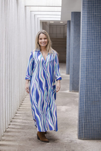 Vestido Camiseiro Capri Vestido Camiseiro Capri - Azul - Promoções