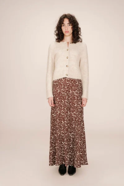 Saia Sibella chocolate - Calças e Saias - Roupa