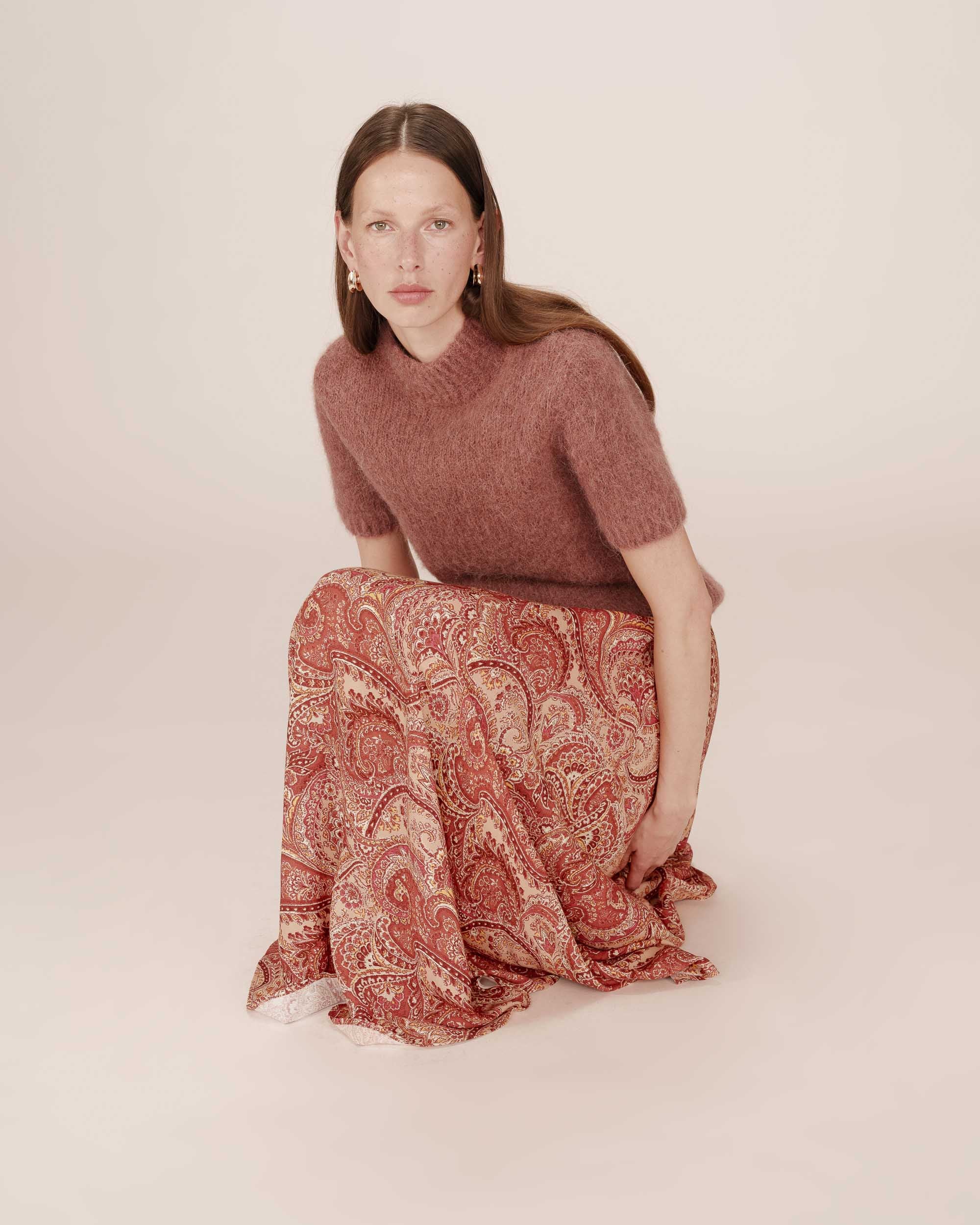 Saia Sibella terracota - Calças e Saias - Roupa