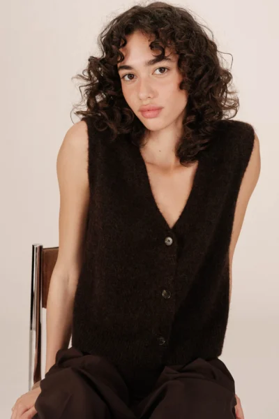 Cardigan Santa  Chocolate - Malhas e Casacos - Roupa