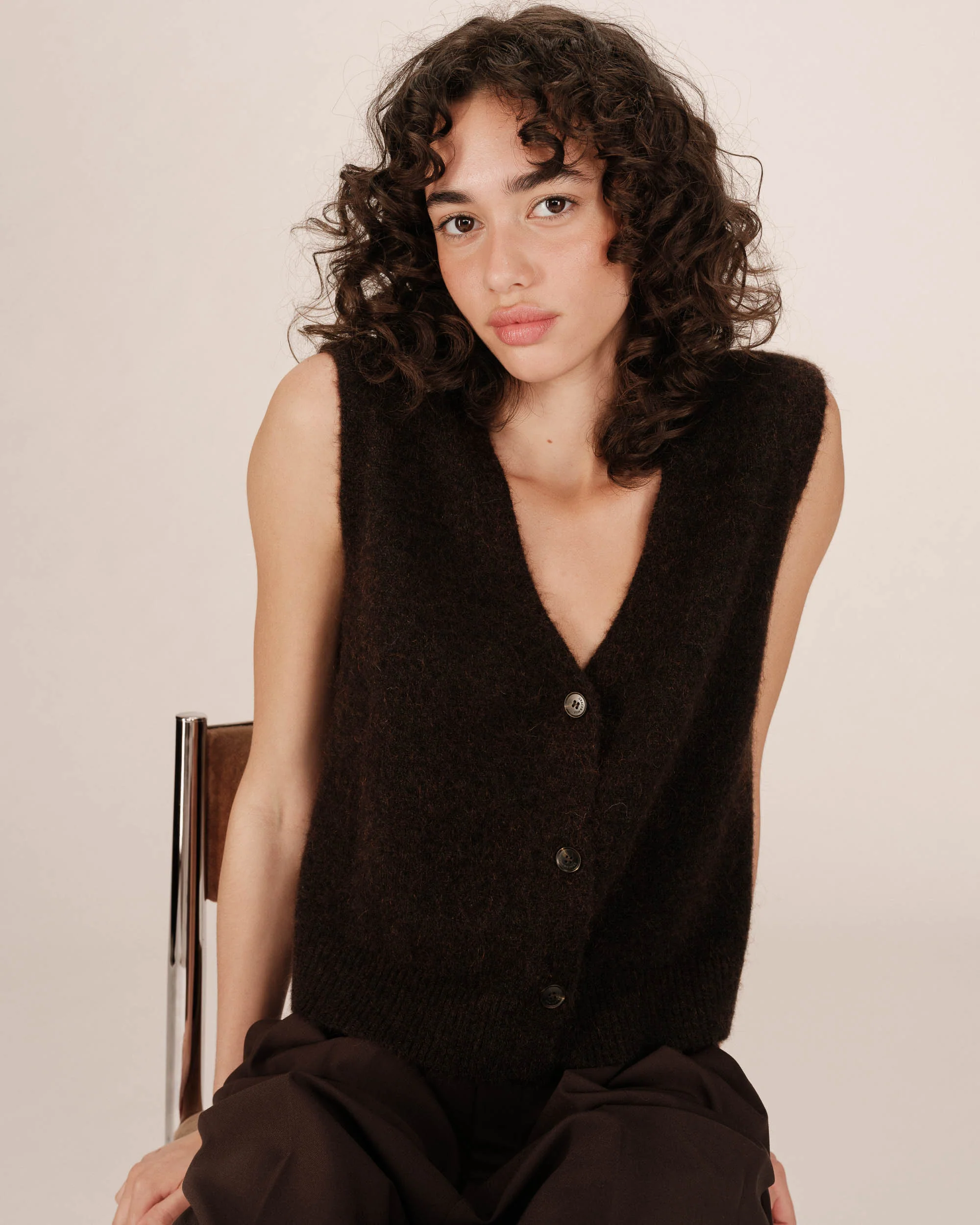 Cardigan Santa  Chocolate - Malhas e Casacos - Roupa