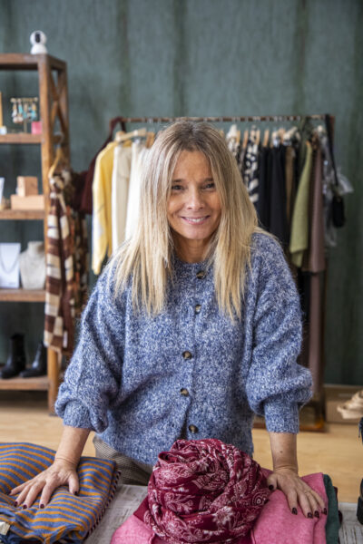 Casaco de malha azul - Malhas e Casacos - Roupa