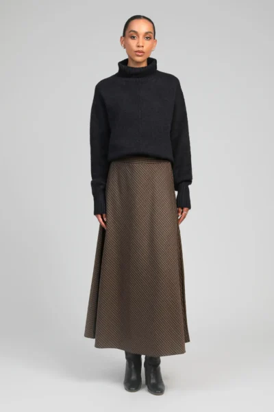 Saia Jaline castanha - Calças e Saias - Novidades