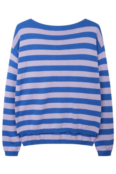 Camisola de riscas lavanda - Malhas e Casacos - Roupa