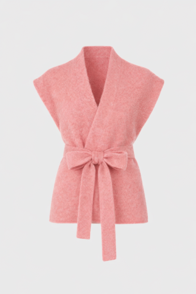 Colete Lounini Rosa - Malhas e Casacos - Roupa