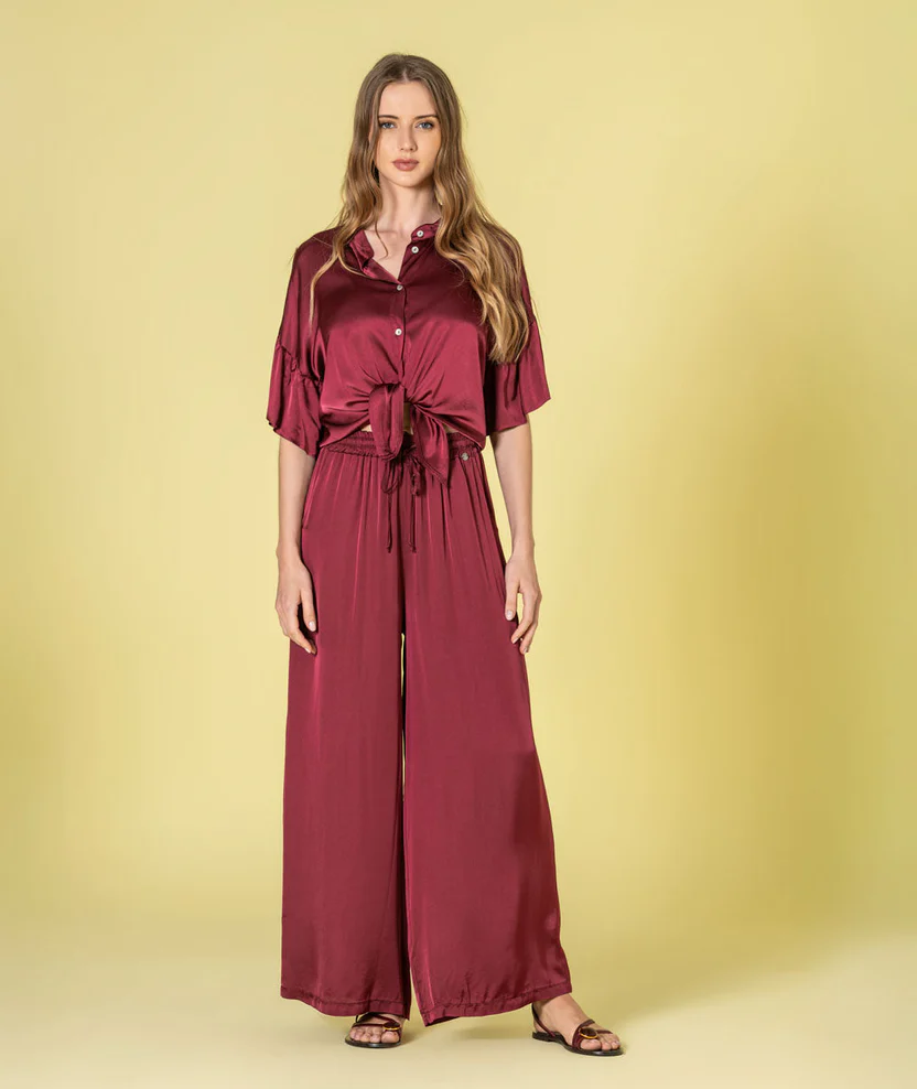 Calças largas Rafaela - Calças e Saias - Roupa