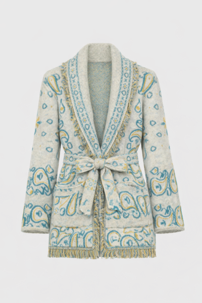 Casaco Nindiana bege - Malhas e Casacos - Roupa