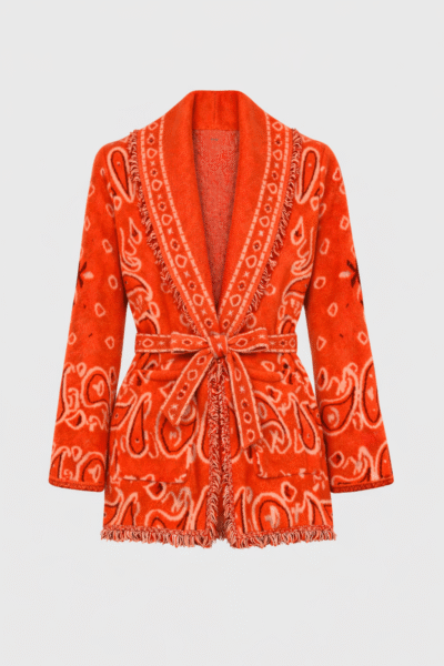 Casaco Nindiana laranja - Malhas e Casacos - Roupa