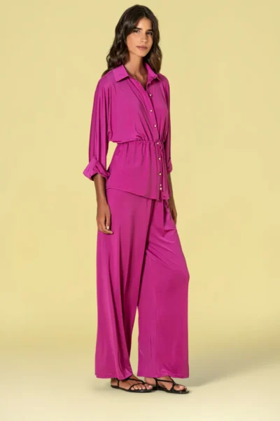 Calça com elástico - Calças e Saias - Roupa