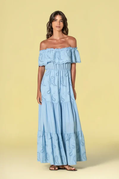 Vestido bordado inglês - Novidades - Vestidos e Macacões