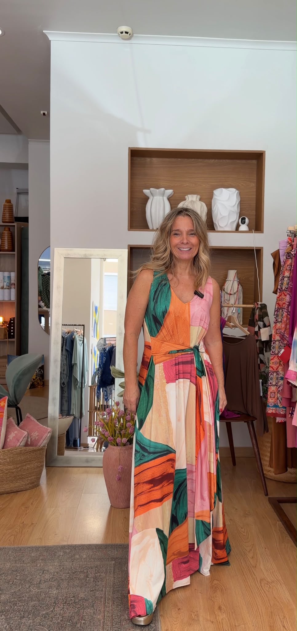 Vestido estampado laçada - Novidades - Vestidos e Macacões