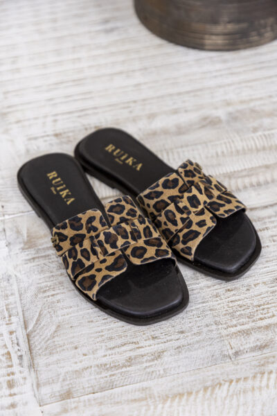 63/6529 Chinelo de pele Leopardo - Calçado - Promoções