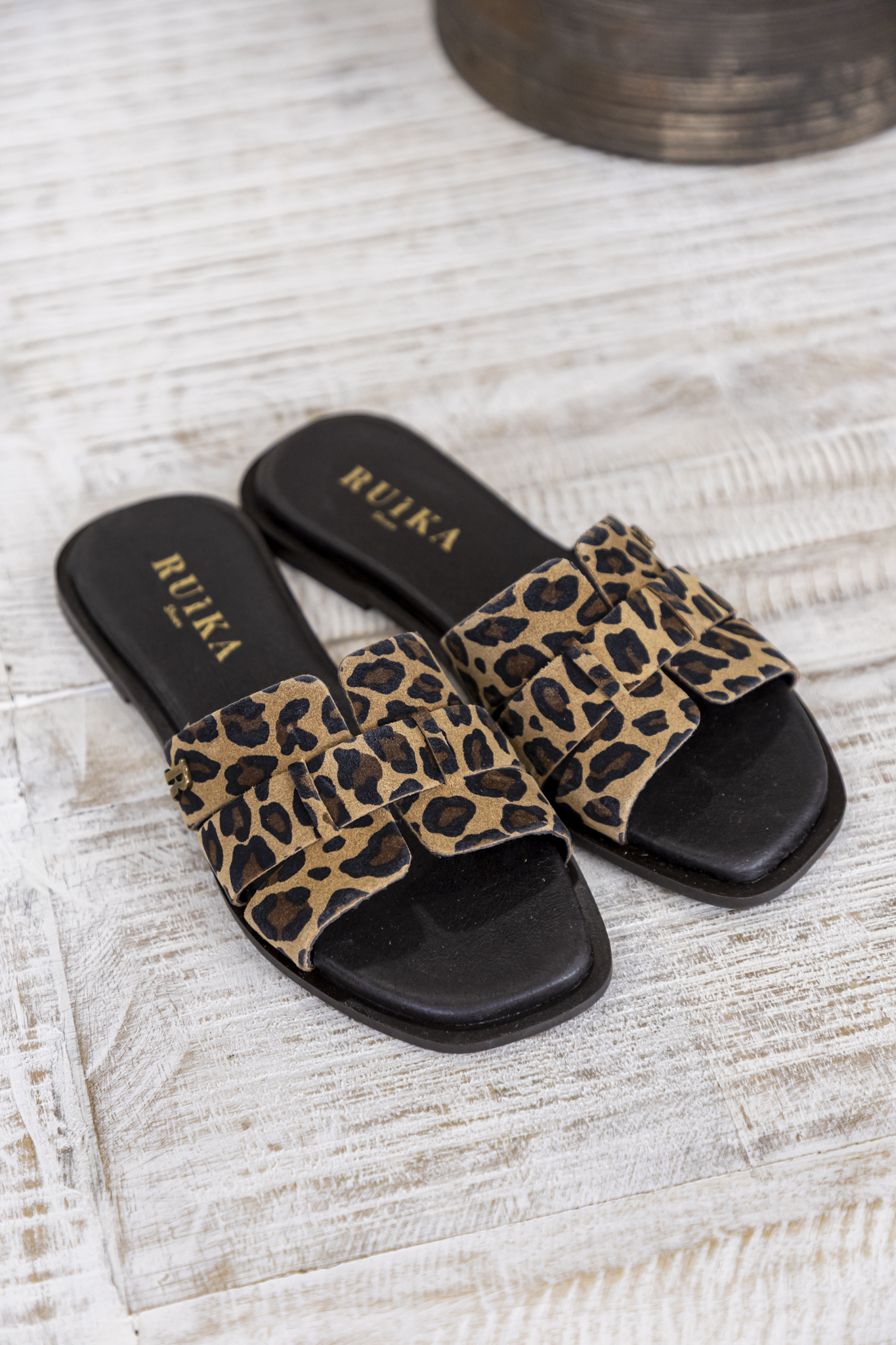 63/6529 Chinelo de pele Leopardo - Calçado - Promoções