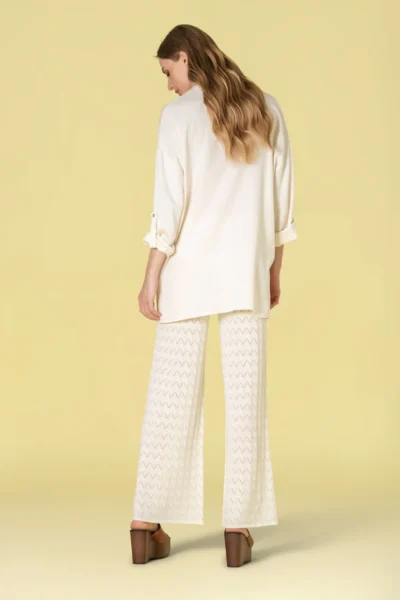 Camisa comprida com mangas ajustáveis - Blusas e Camisas - Roupa