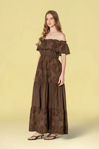 Vestido bordado inglês 6514 - Novidades - Vestidos e Macacões