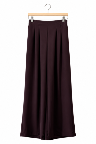 Calças  palazzo castanho - Blusas e Camisas - Roupa