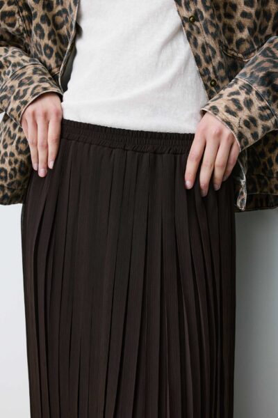 Saia Anissa Chocolate - Calças e Saias - Roupa
