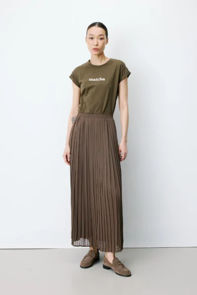 Saia Anissa Kaki - Calças e Saias - Roupa