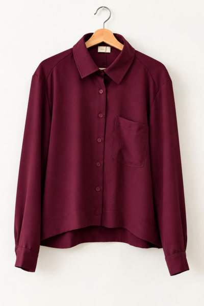 Camisa bordeaux - Blusas e Camisas - Roupa