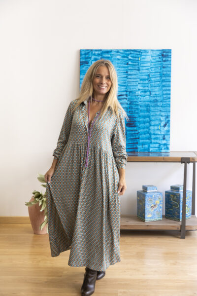 Vestido Aurora Azul - Novidades - Vestidos e Macacões