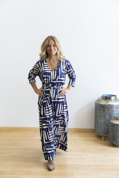 Vestido Labirinto Azul - Novidades - Vestidos e Macacões
