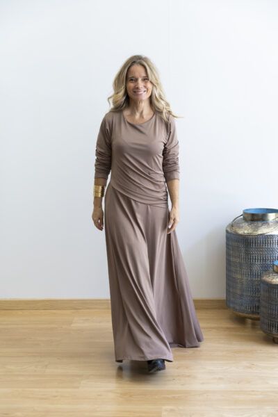 Vestido Eclipse taupe - Novidades - Vestidos e Macacões
