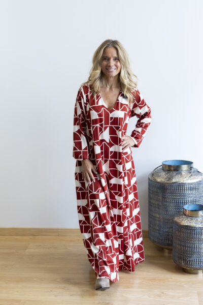 Vestido Geométrico Rubi - Novidades - Vestidos e Macacões